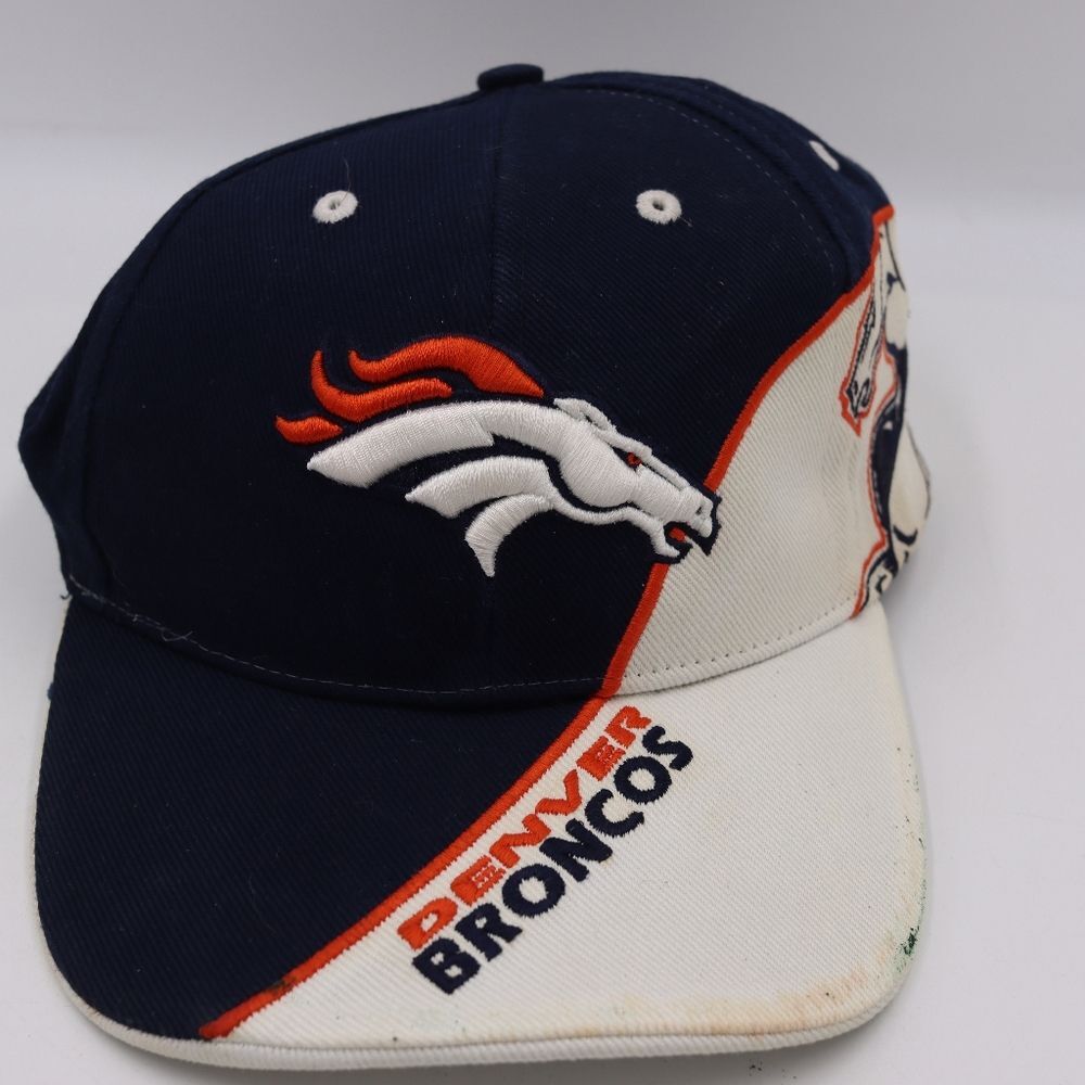 Denver Broncos Vintage Y2k Streetwear Adjustable Hat Cap Lid Thrashed.
